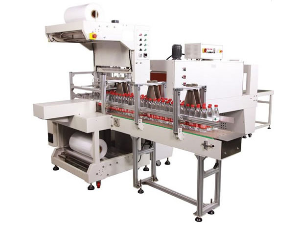 Automatic PE sleeve packing machine + heat shrink packing machine